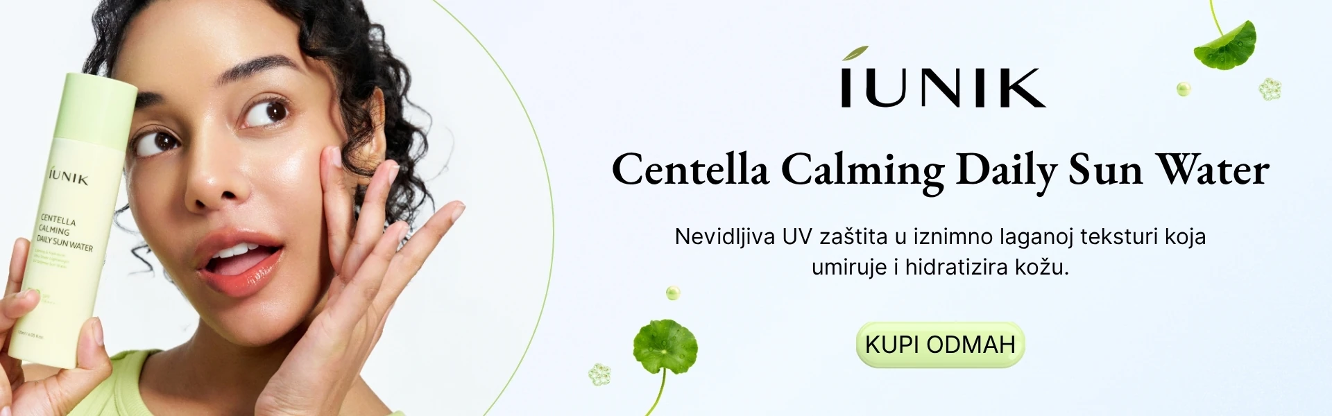 iUNIK Centella Calming Daily Sun Water – lagana zaštita od sunca