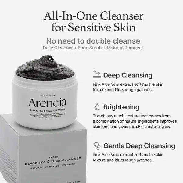 arencia-black-tea-rice-mochi-cleanser-120g-pic-3