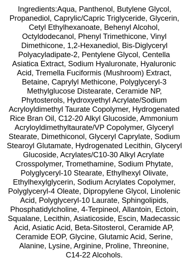 anua-3-ceramide-panthenol-moisture-barrier-cream-ingredients