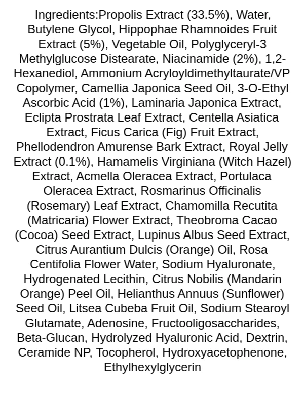 dr-ceuracle-royal-vita-propolis-33-cream-ingredients