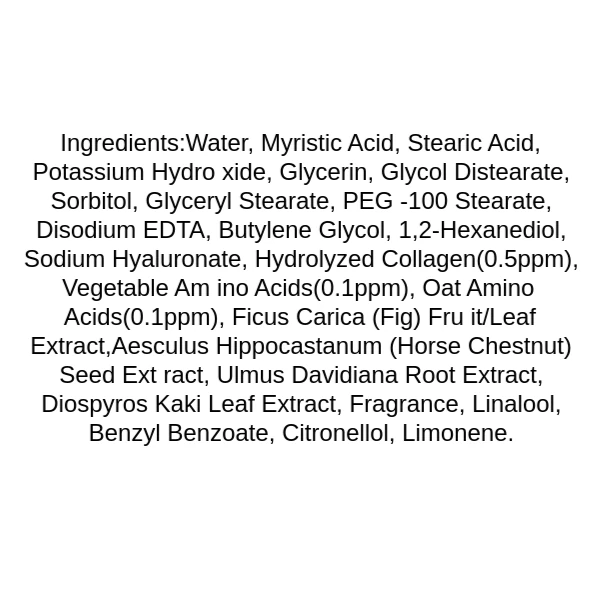 fortheskin-collagen-foam-cleansing-ingredients
