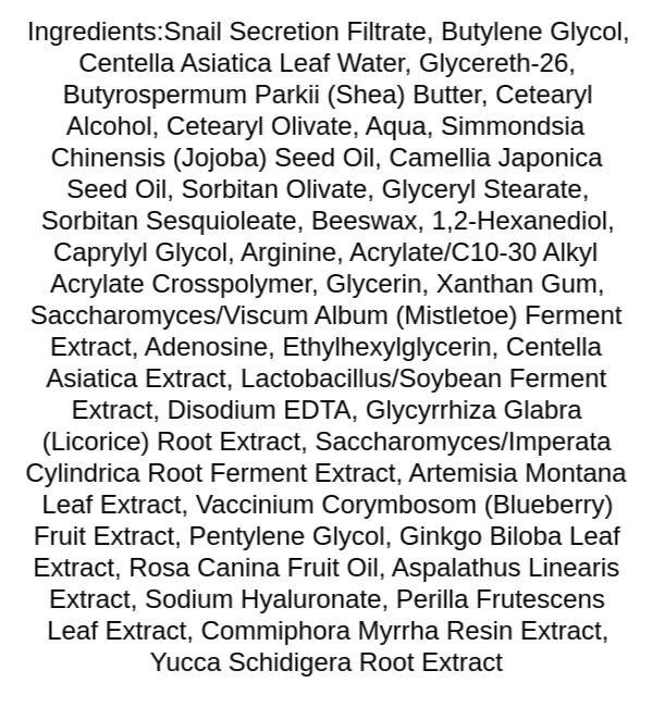 iunik-black-snail-restore-cream-ingredients