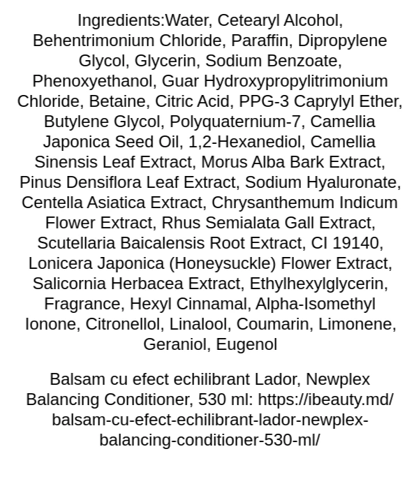 lador-newplex-balancing-conditioner-ingredients