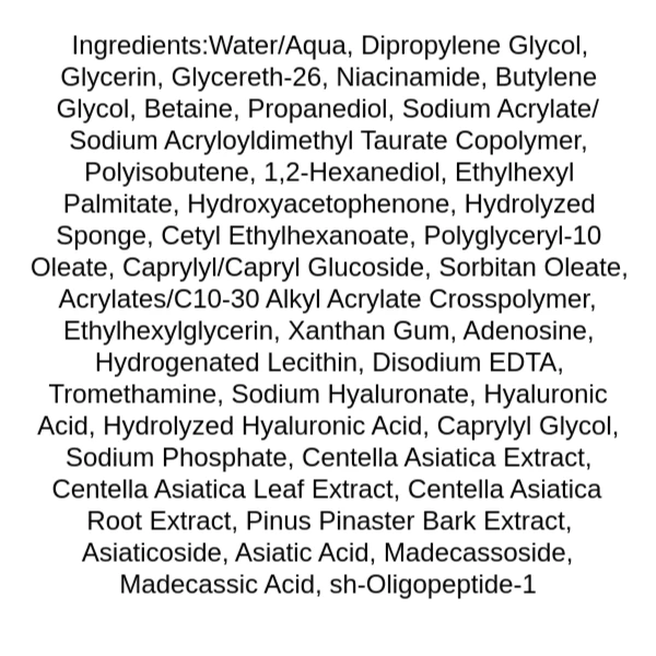 mixsoon-peptide-cica-hyalshot-150-ingredients