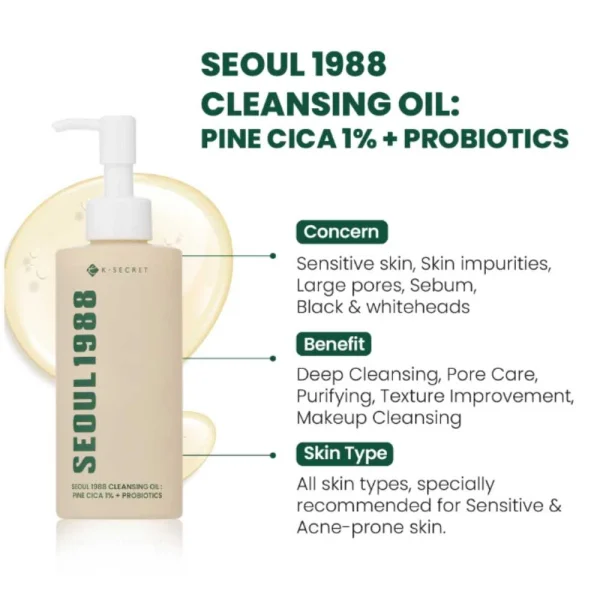 ksecret-seoul-1988-cleansing-oil-pine-cica-1percent-probiotics-200ml-pic-3
