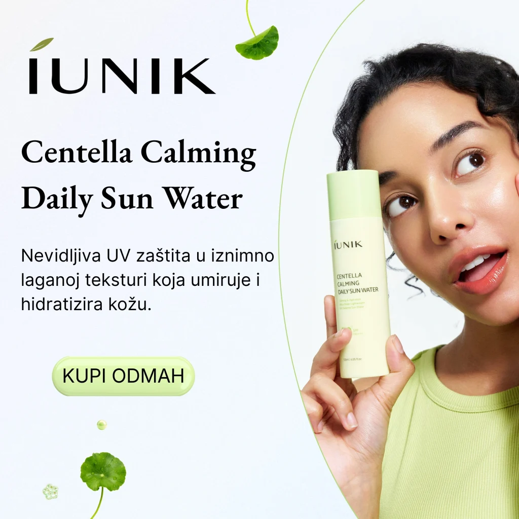 iUNIK Centella Calming Daily Sun Water – lagana zaštita od sunca s azijskom centelom